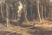 Brook in a Birch Grove